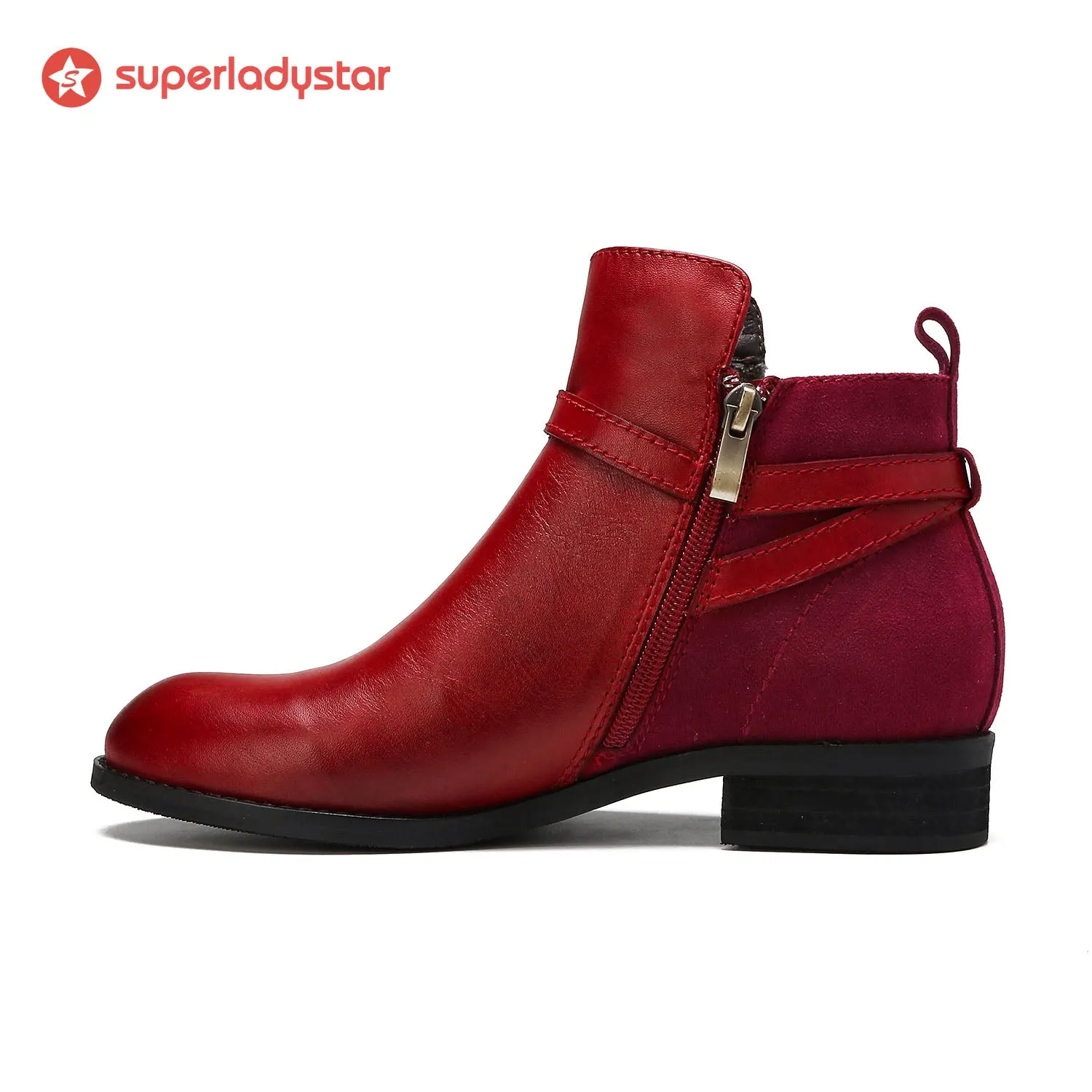Cozy Leather Flat Boots