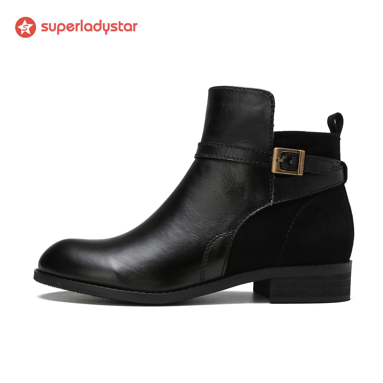Cozy Leather Flat Boots