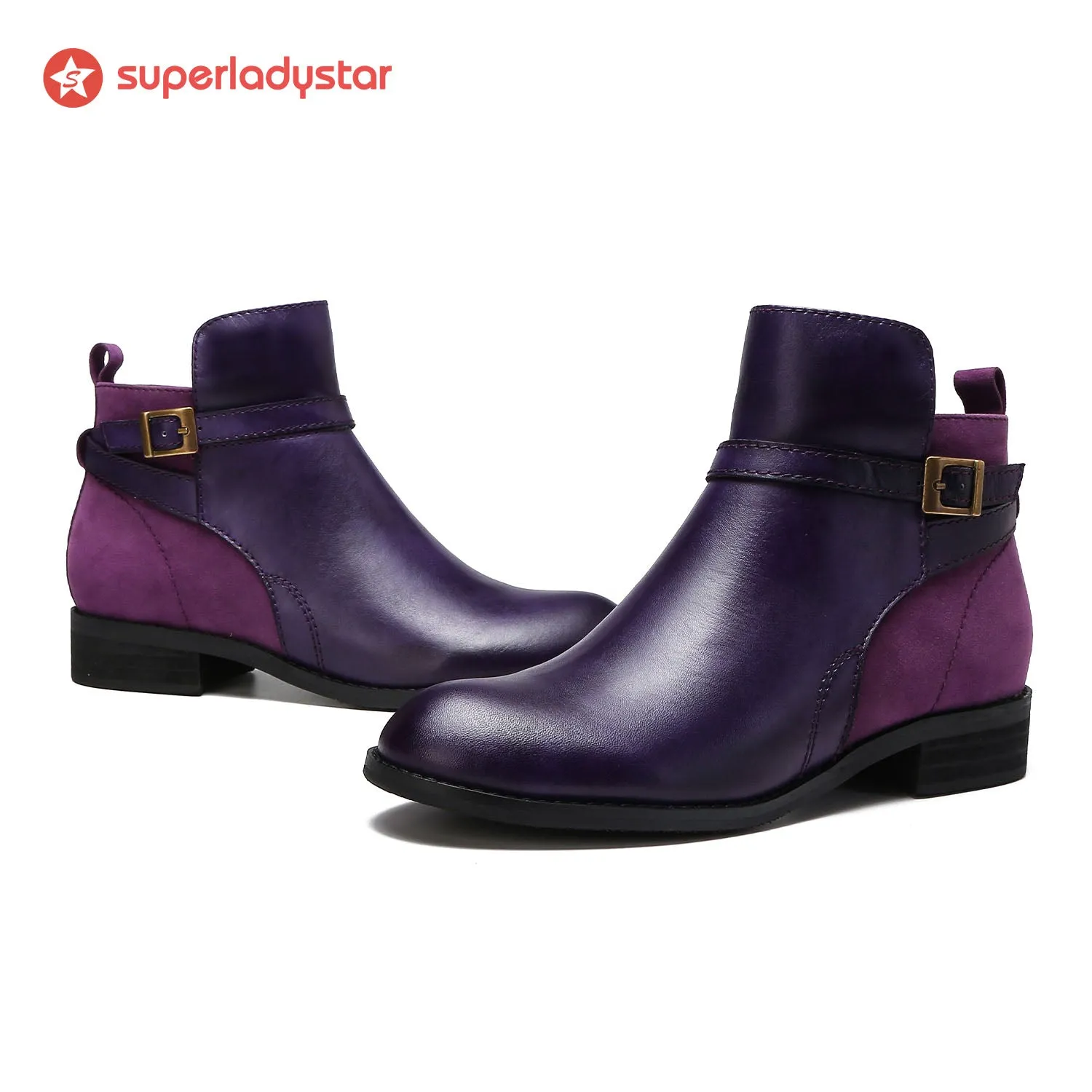 Cozy Leather Flat Boots