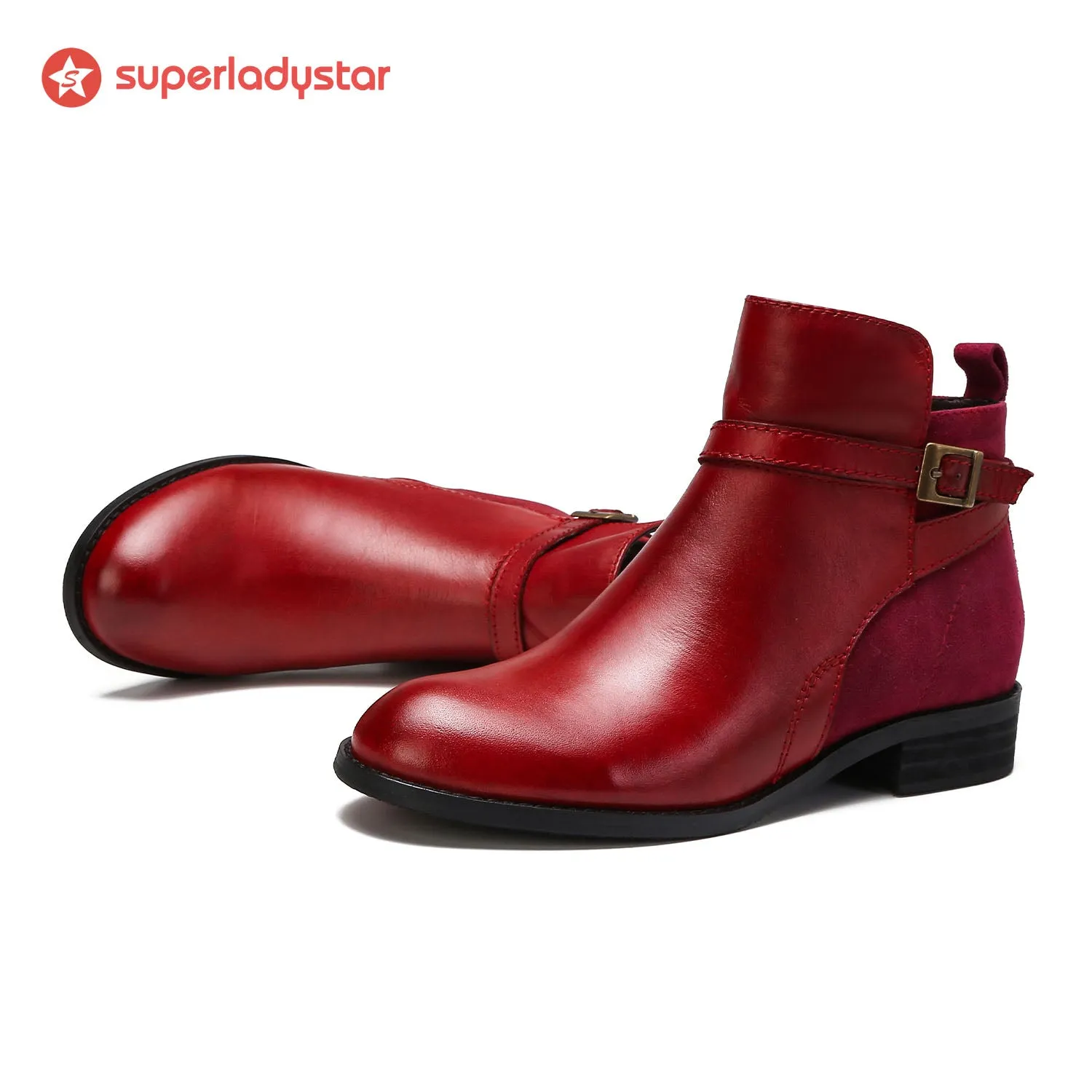 Cozy Leather Flat Boots