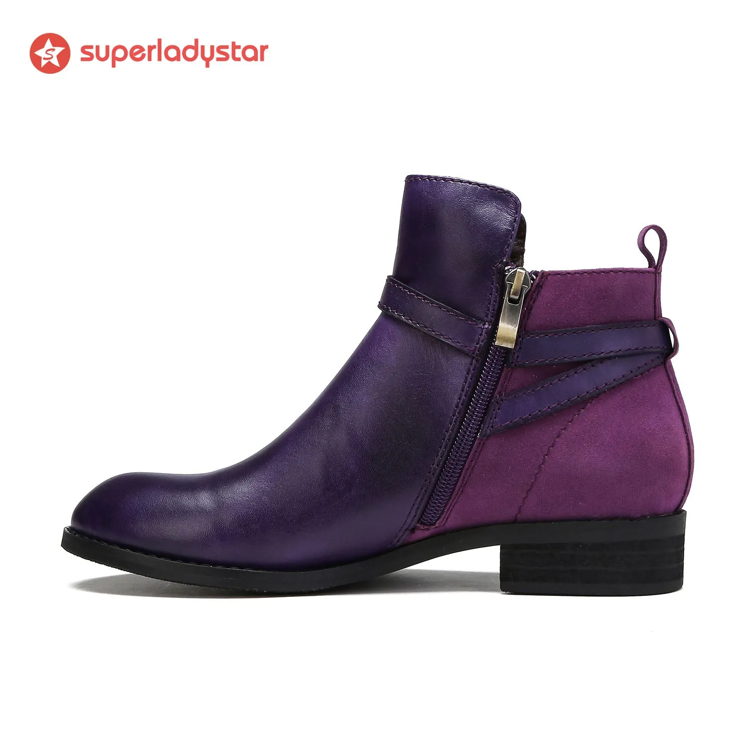 Cozy Leather Flat Boots