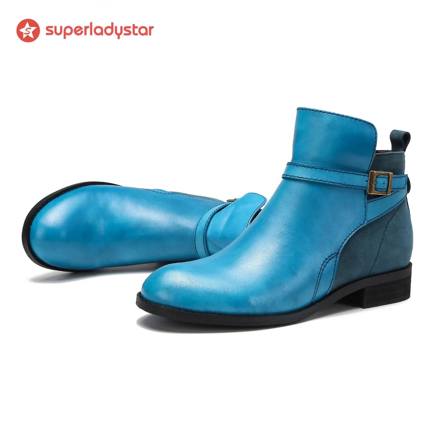 Cozy Leather Flat Boots