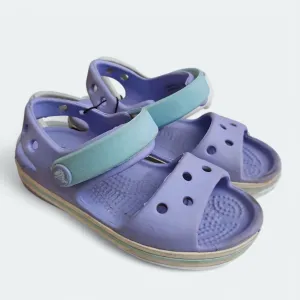 Crocs sz 7 purple sandals , Shoes 7 (Walkers:12-24 mth)