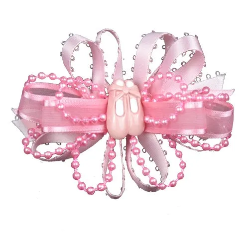 Dasha Satin Bow with Pearls and Shoes