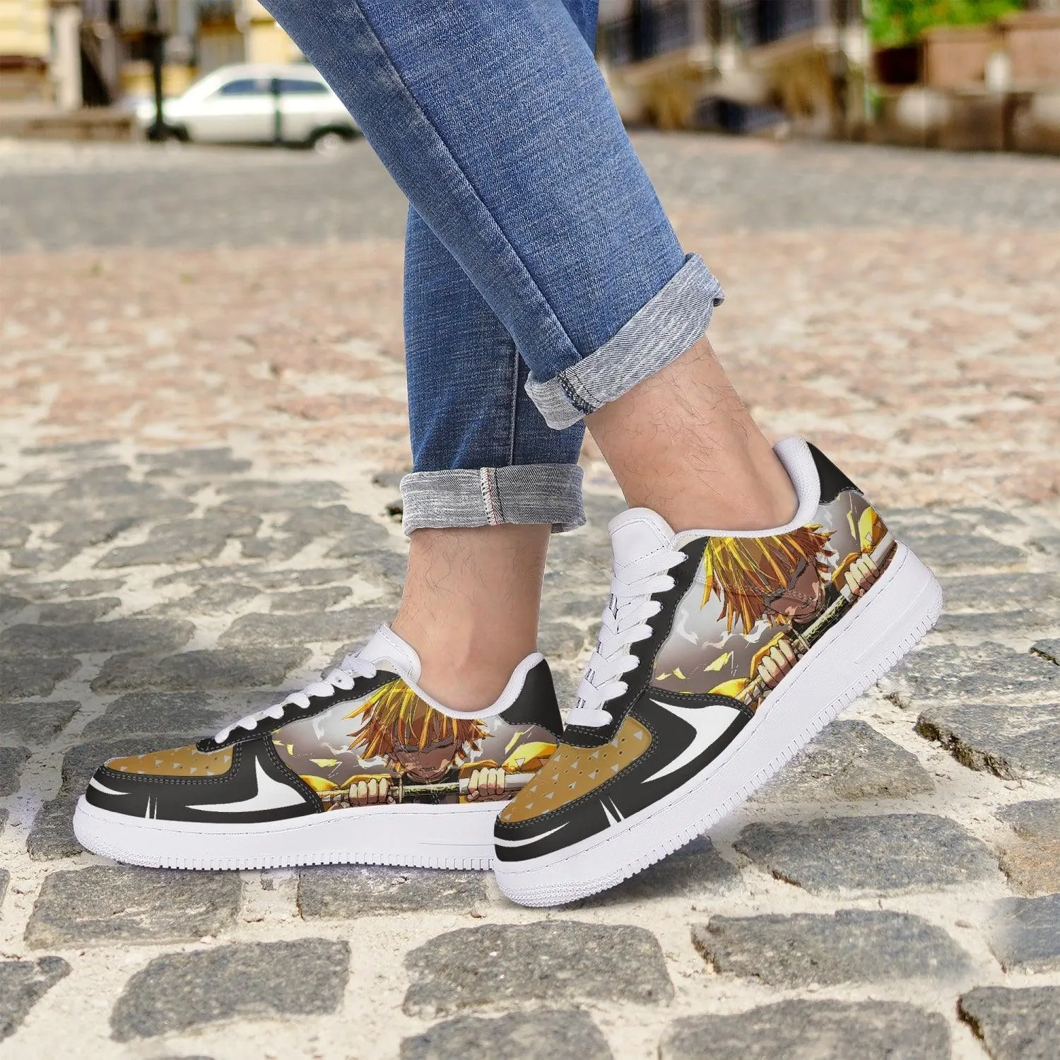 Demon Slayer Zenitsu AF1 Anime Shoes