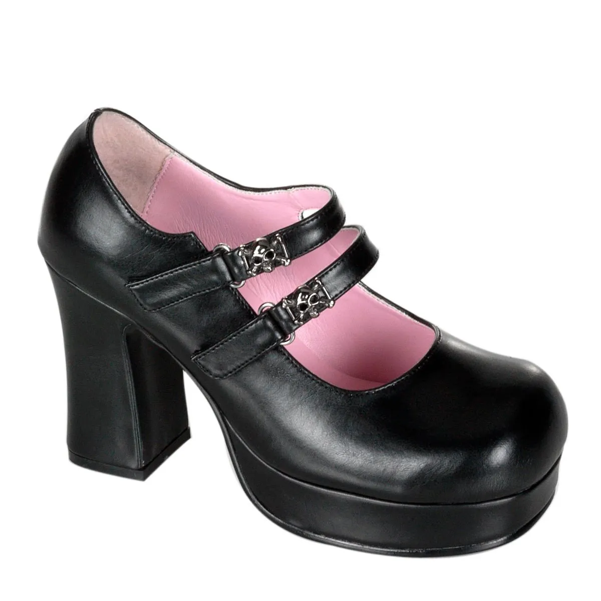 DemoniaCult Gothika 09 Womens 3 3/4" Heel, Mary-Jane Shoes