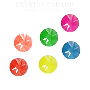 DISCONTINUED - Zodiac Crystals Mixed Neon Colours SS12 - Pack of 100