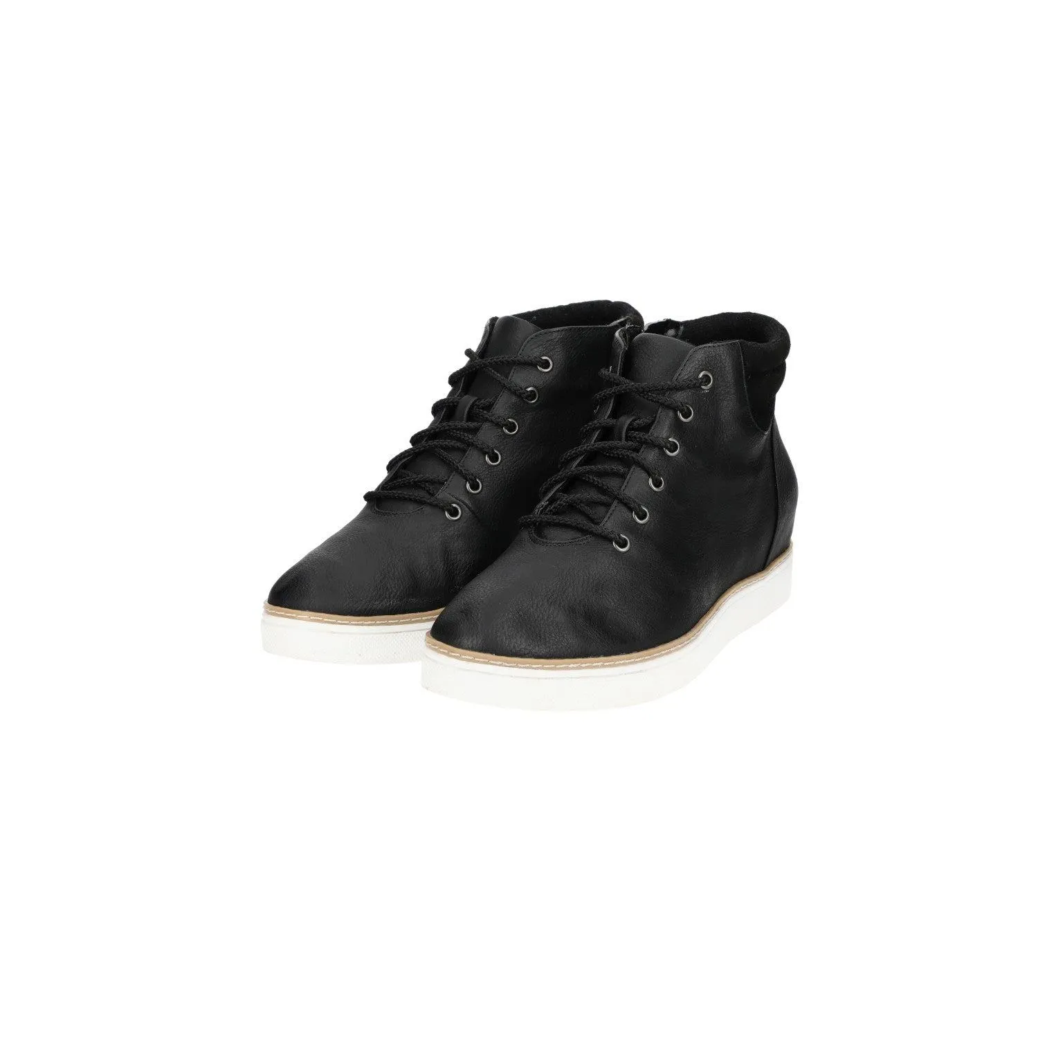 Dr. Scholl'S Irene Wedge High-Top Sneakers Leather Black Colour For Women