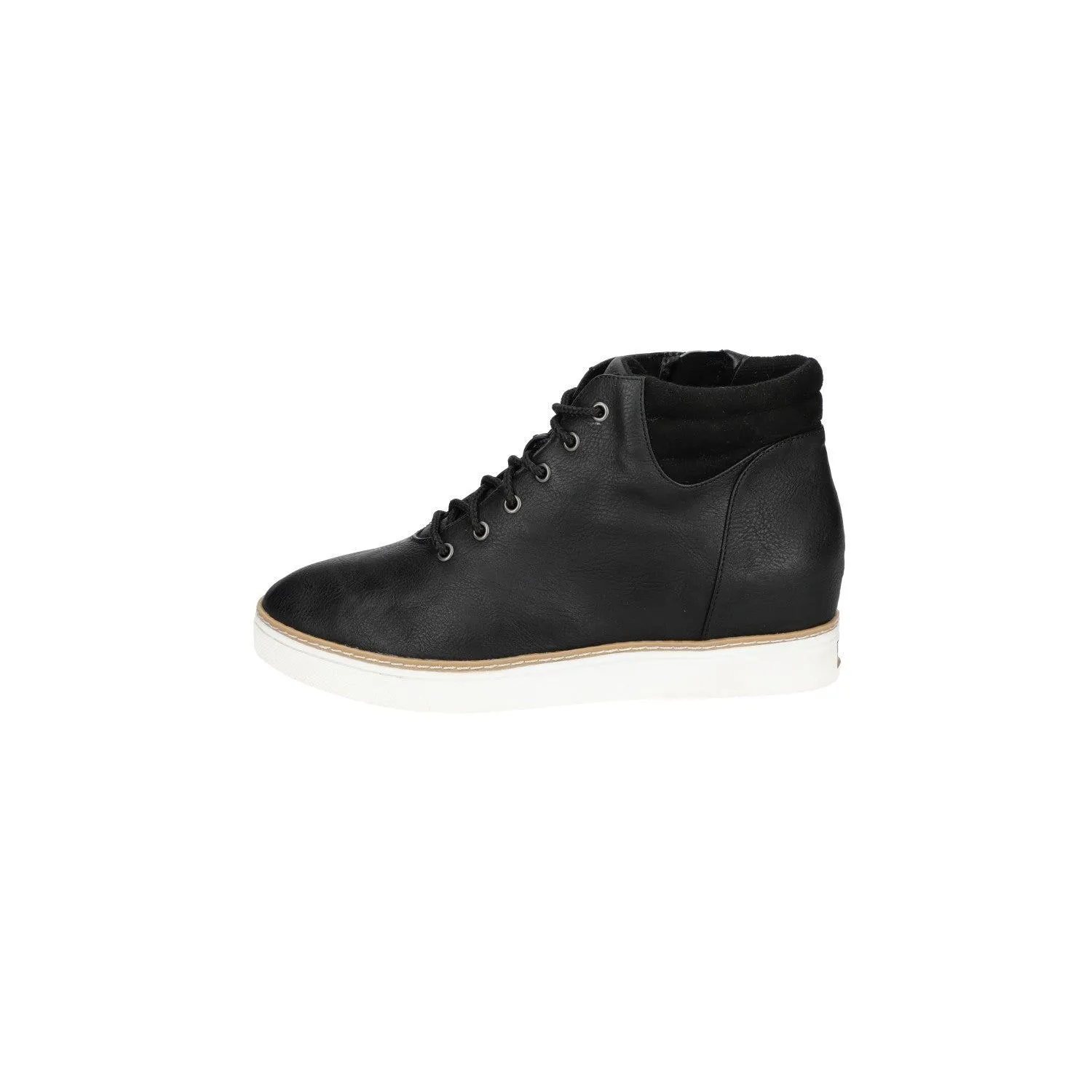 Dr. Scholl'S Irene Wedge High-Top Sneakers Leather Black Colour For Women