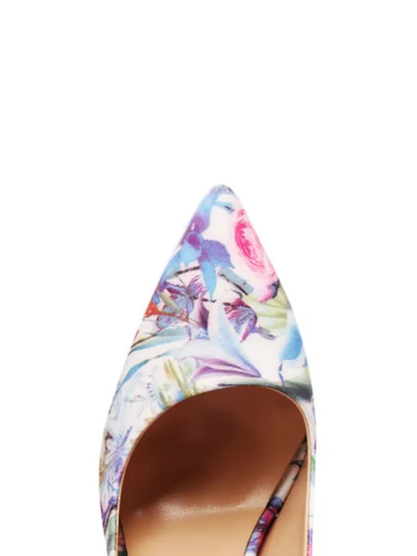 Embroidery Flower Pumps