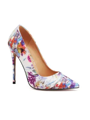 Embroidery Flower Pumps