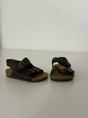 Faux-leather double buckle sandals, Shoes 1 (Baby: 0-12 mth)