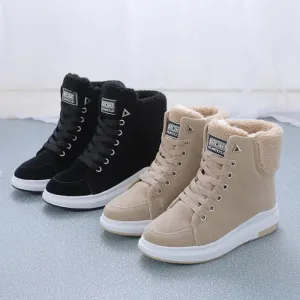 Fleece-Lined High-Top Sneakers