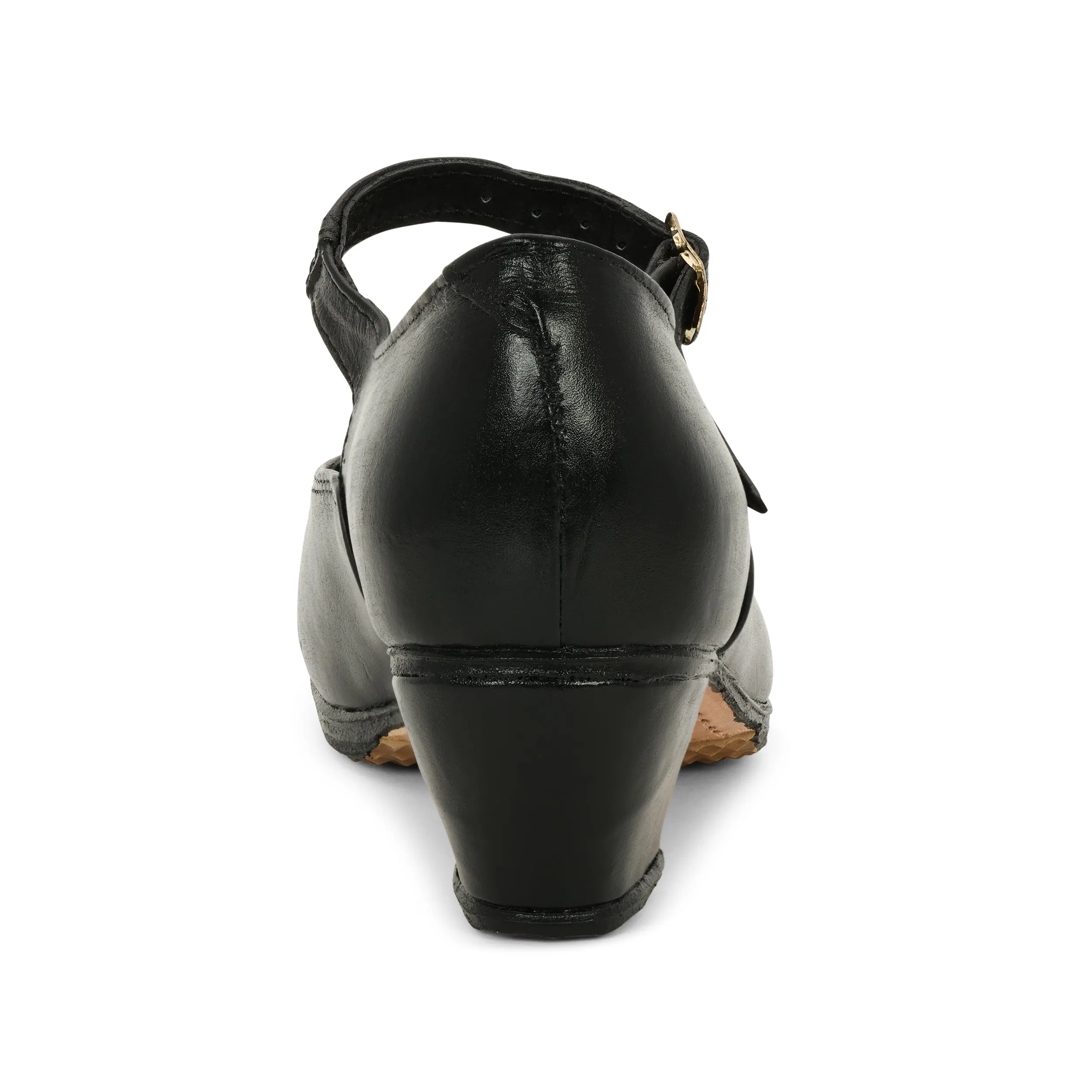 Folkicks Women's Folklorico Shoes with Nails, Leather, 5cm Heel