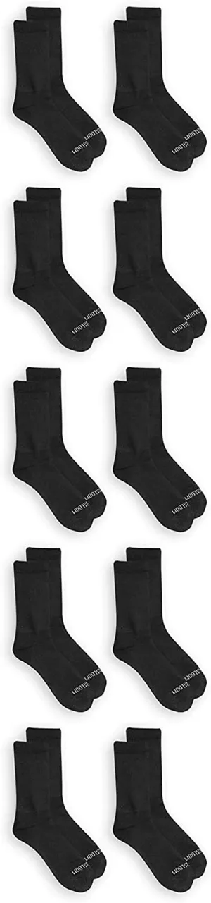 Fruit of the Loom Women's Everyday Soft Cushioned Socks - 10 Pair Packs