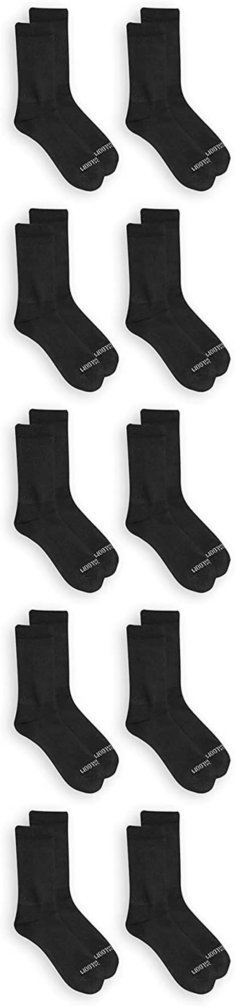 Fruit of the Loom Women's Everyday Soft Cushioned Socks - 10 Pair Packs