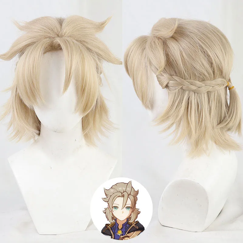 Genshin Impact Albedo Cosplay Wig