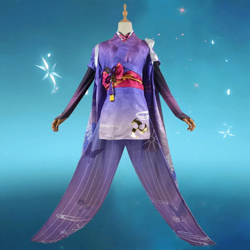 Genshin Impact Baal Raiden Ei Kimono Cosplay Costume