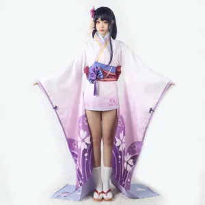 Genshin Impact Baal Raiden Makoto Kimono Cosplay Costume