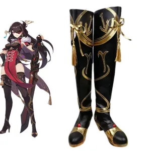 Genshin Impact Beidou Shoes Cosplay Boots