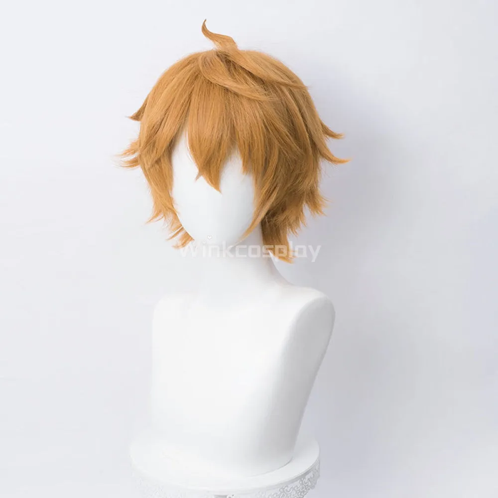Genshin Impact Childe Tartaglia Orange Cosplay Wig