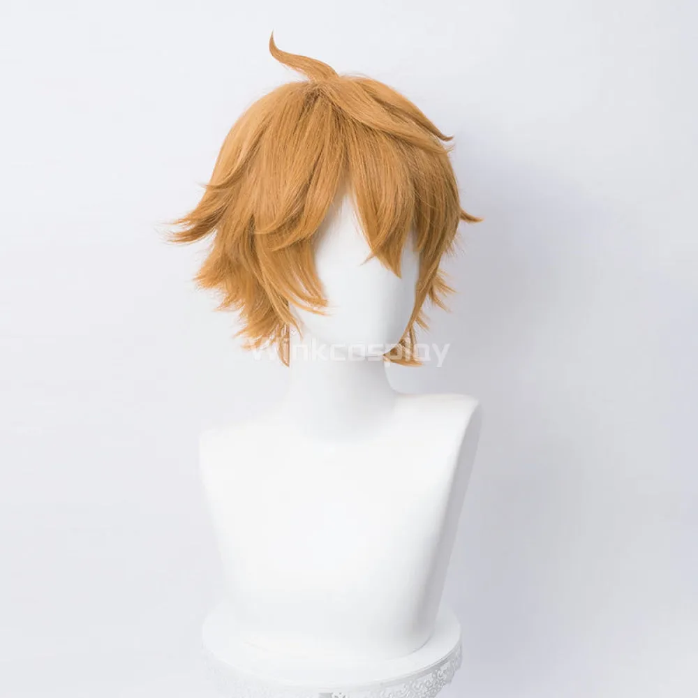 Genshin Impact Childe Tartaglia Orange Cosplay Wig