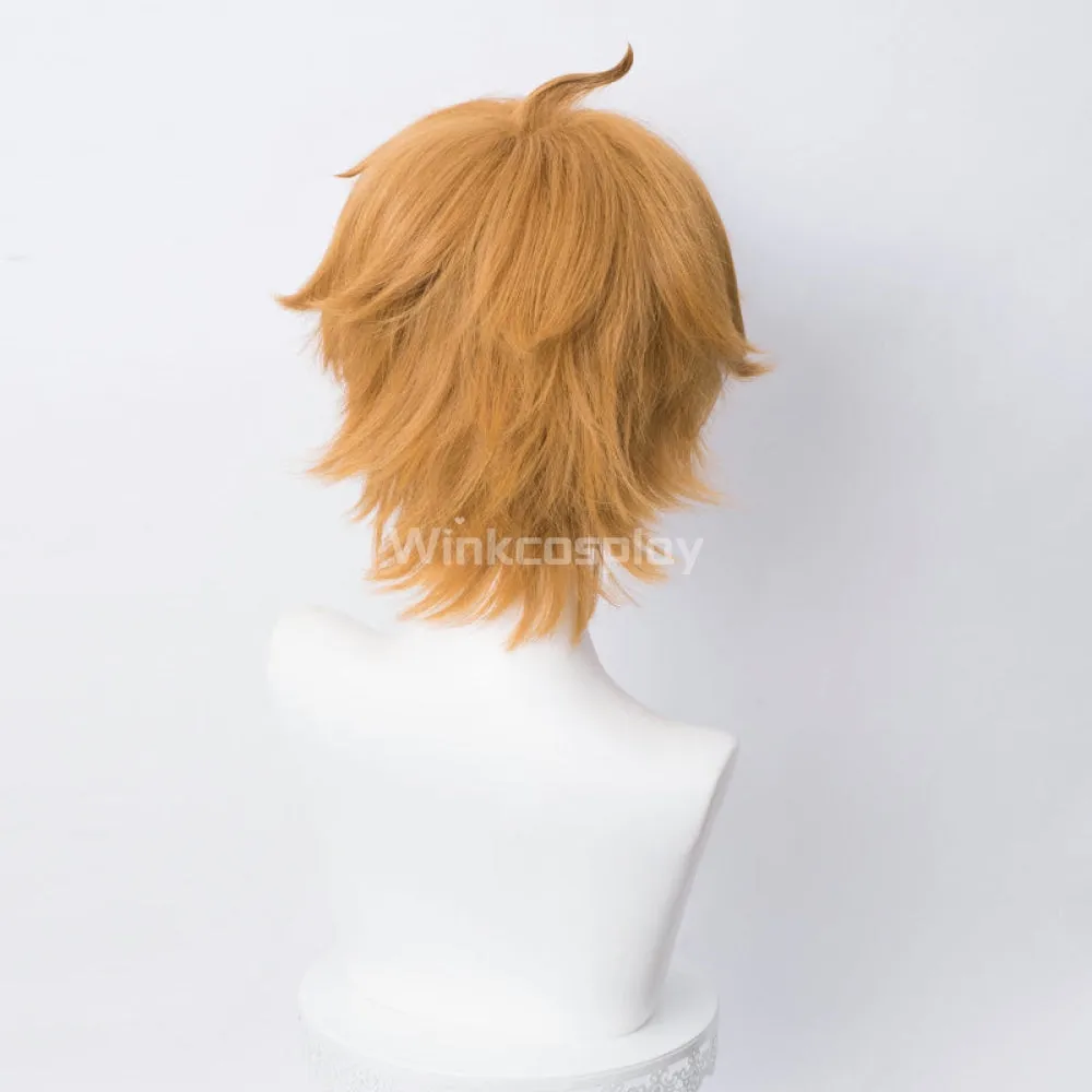Genshin Impact Childe Tartaglia Orange Cosplay Wig