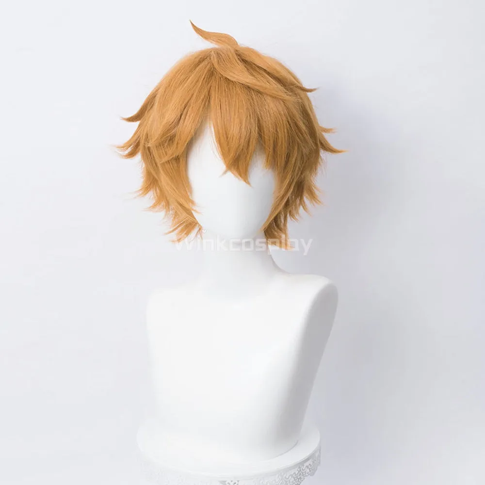 Genshin Impact Childe Tartaglia Orange Cosplay Wig