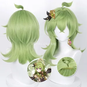 Genshin Impact Collei Green Cosplay Wig
