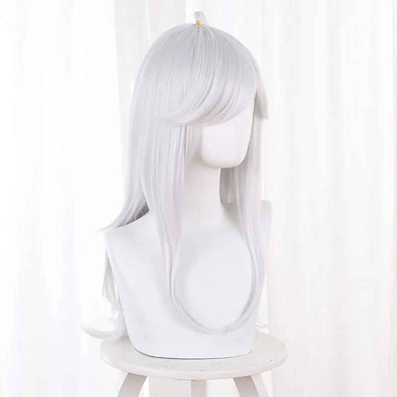 Genshin Impact Cyno Silver White Cosplay Wig