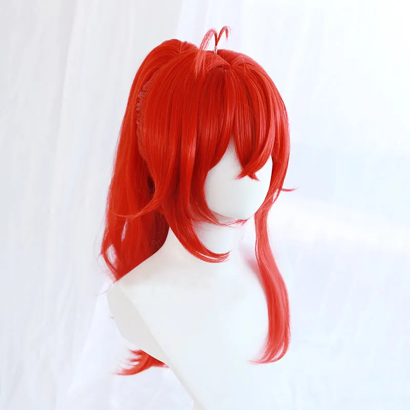 Genshin Impact Diluc Red Dead of Night Red Cosplay Wig