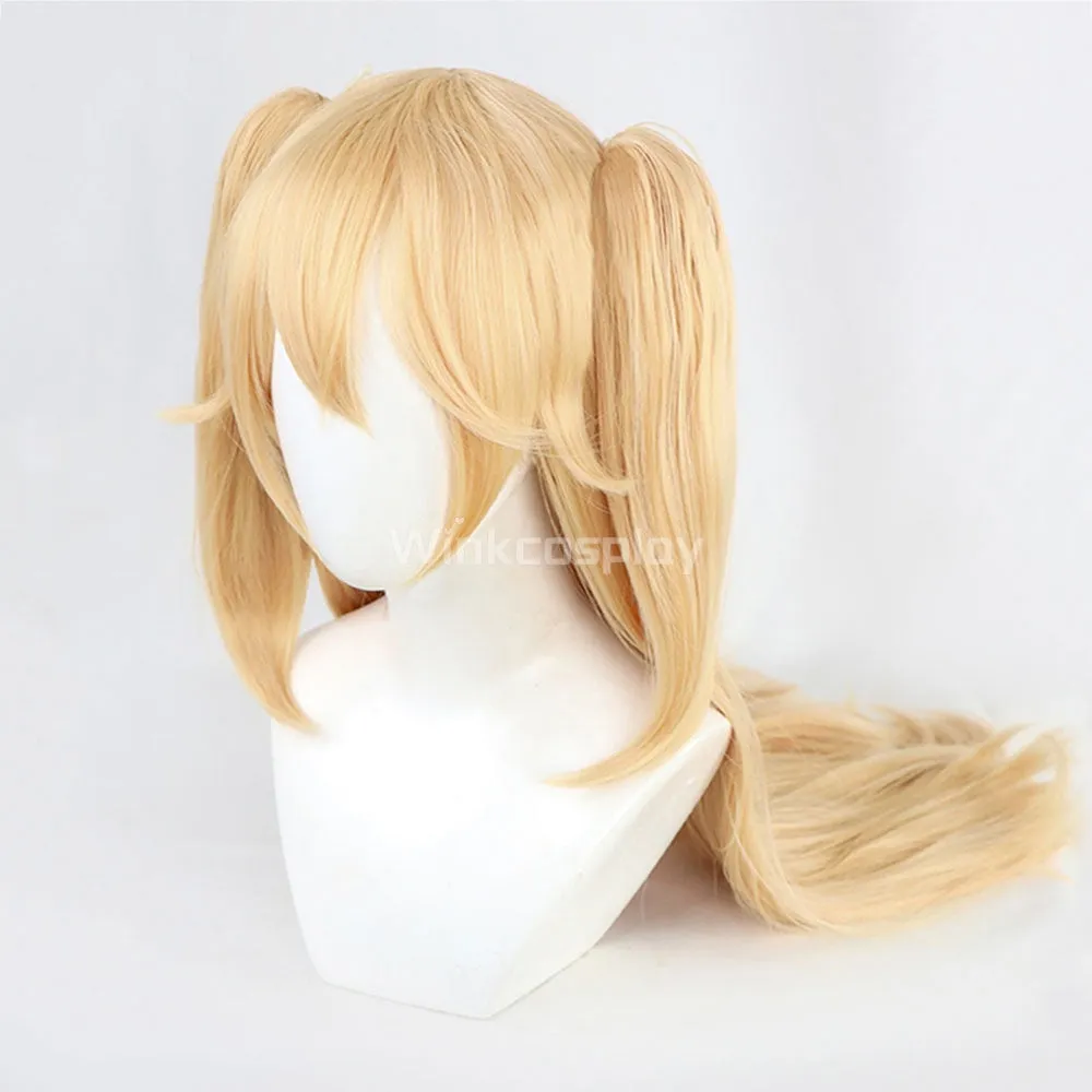 Genshin Impact Fischl Golden Cosplay Wig
