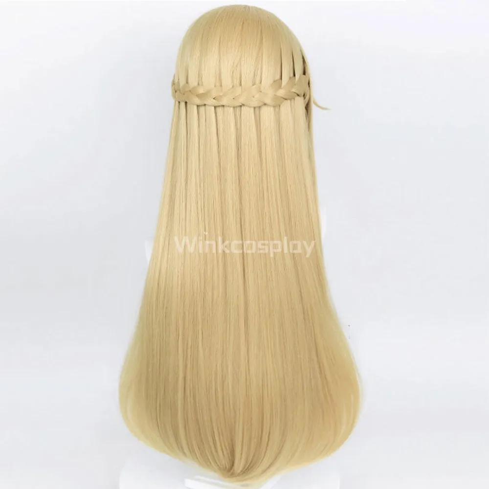 Genshin Impact Fischl von Luftschloss Narfidort Ein Immernachtstraum Golden Cosplay Wig