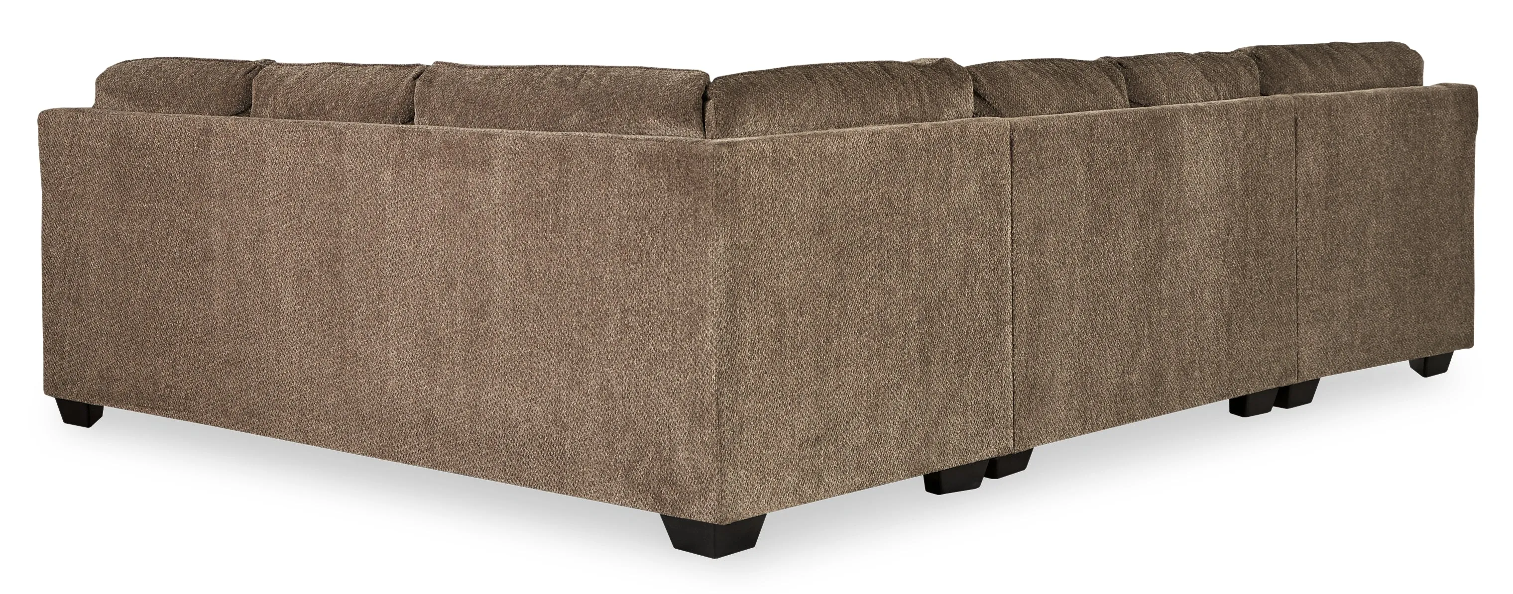 Graftin 3-Piece Sectional with Ottoman in Teak