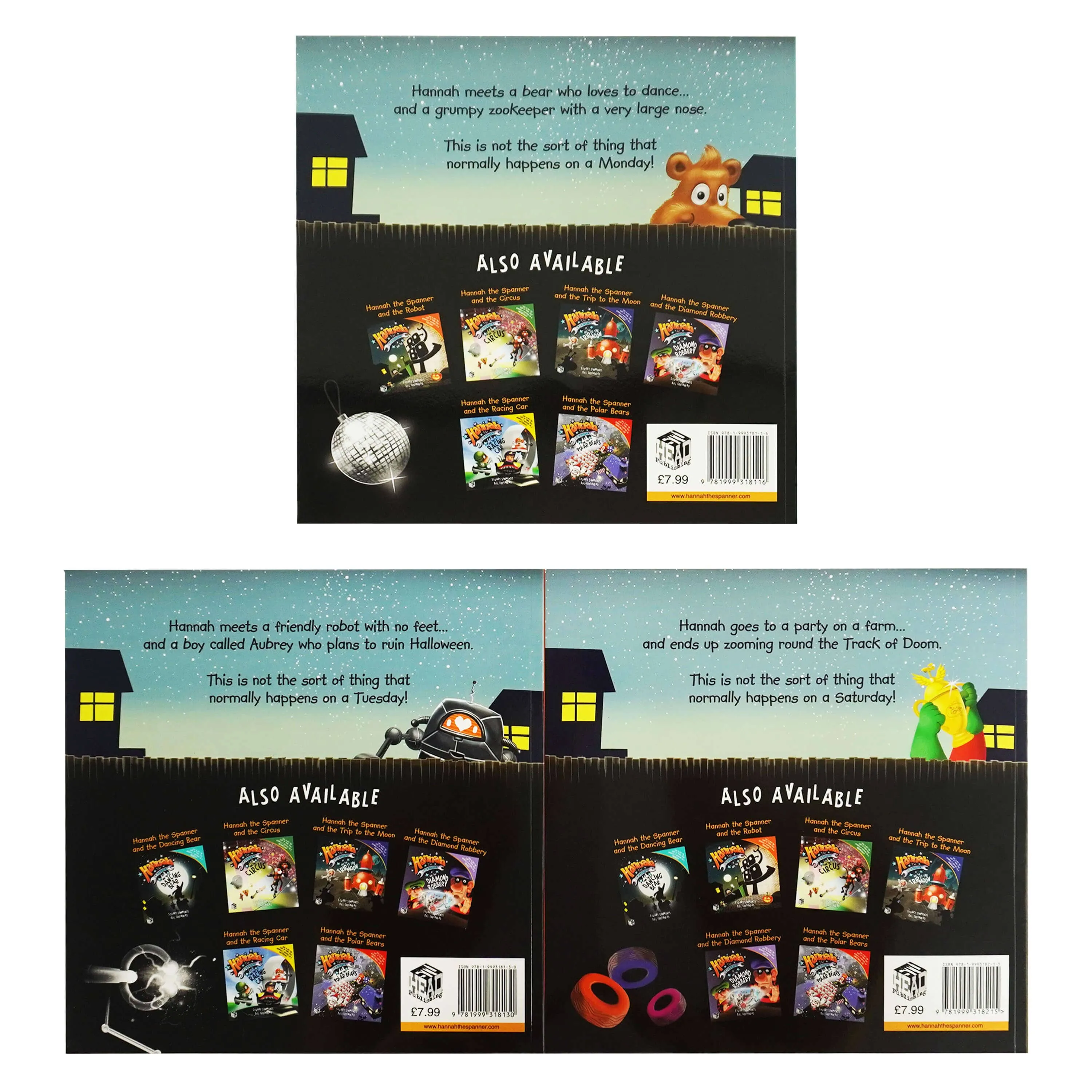 Hannah the Spanner Collection By Stuart Simmonds 3 Books Set - Ages 5-8 - Paperback