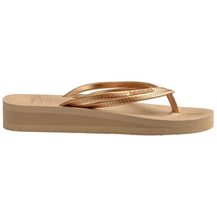 HAVAIANAS WEDGES - GOLDEN