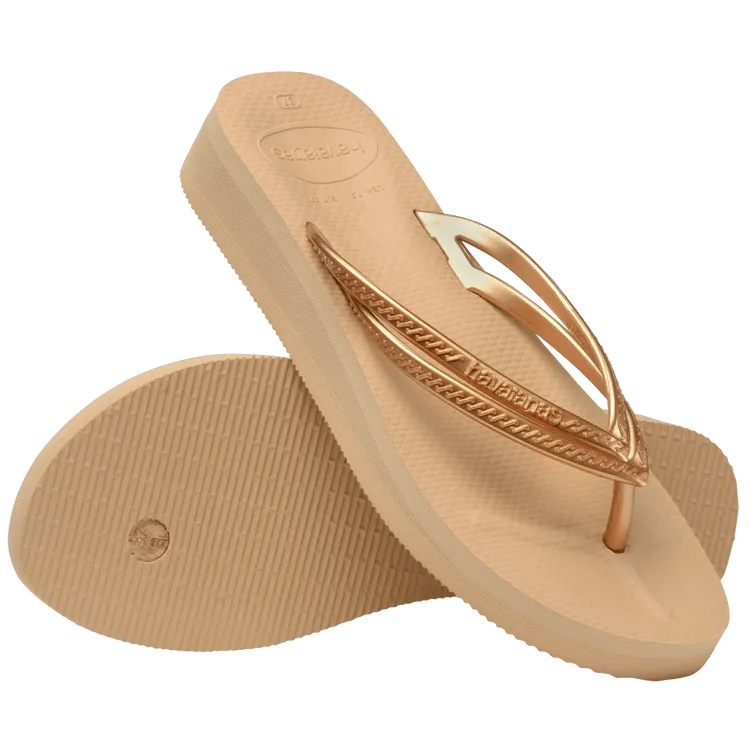 HAVAIANAS WEDGES - GOLDEN
