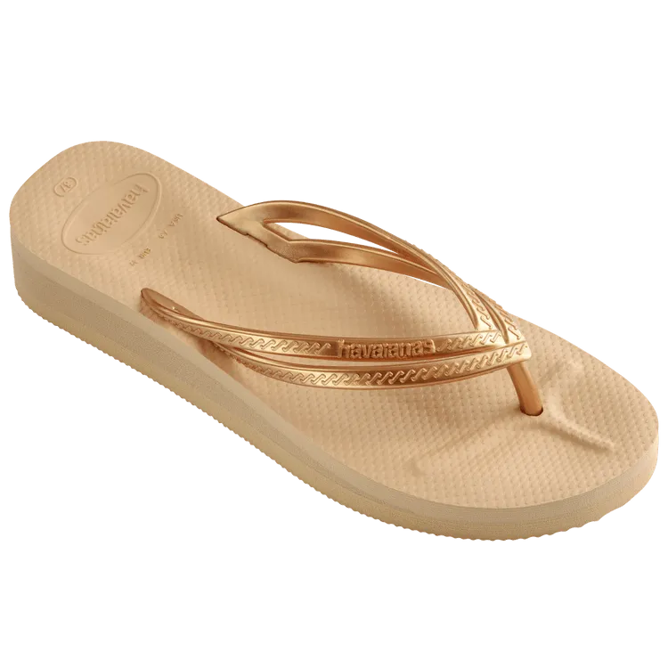 HAVAIANAS WEDGES - GOLDEN