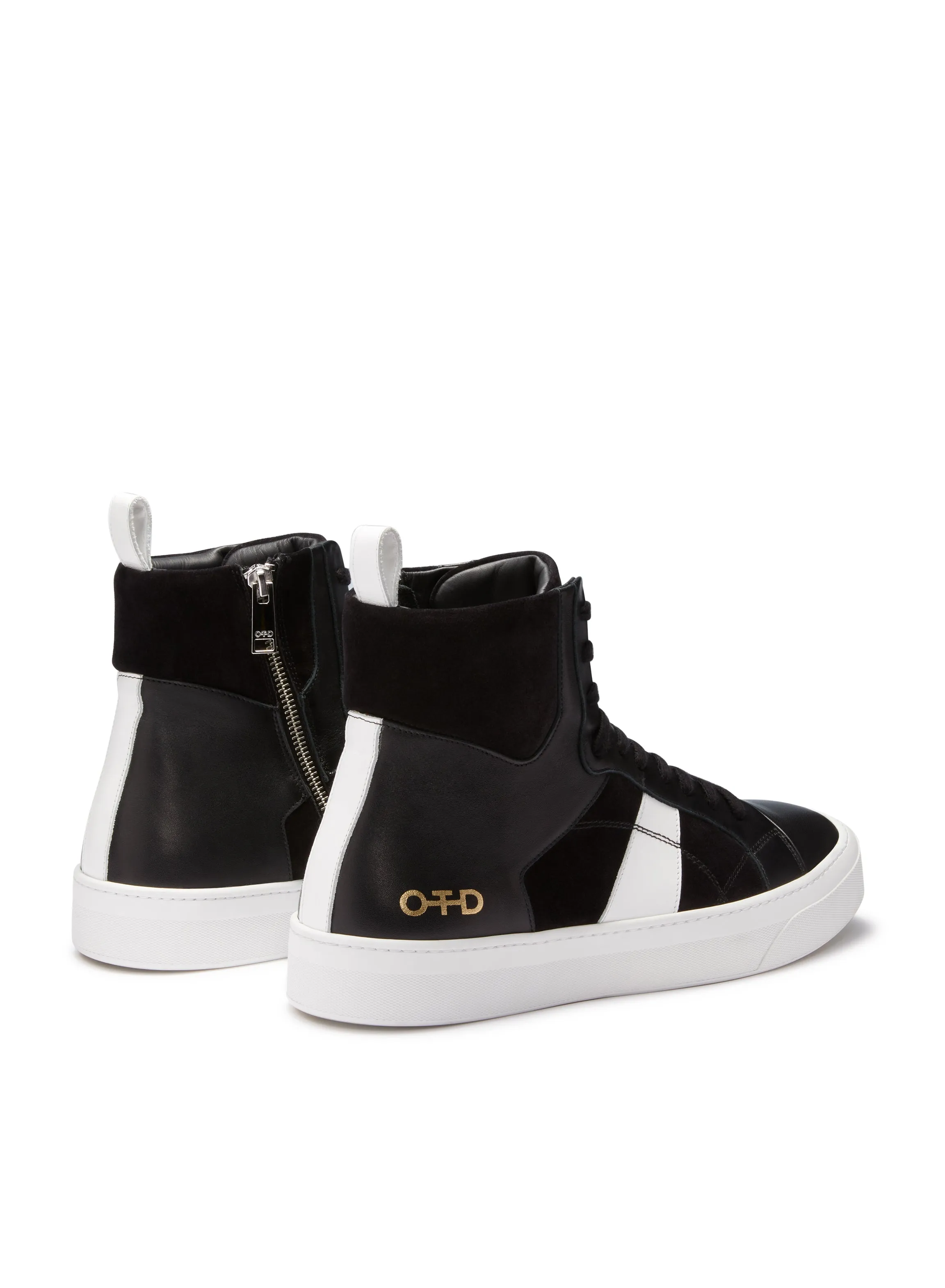 Hi-Top Zip Sneaker (Black)