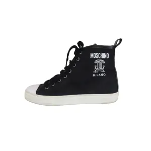 High Top Sneakers Black and White Size 38