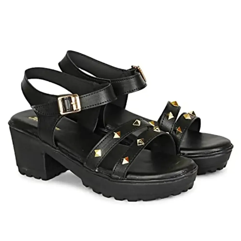 HimQuen Women's Fashion Comfortable and Stylish Wedge Slip on Black