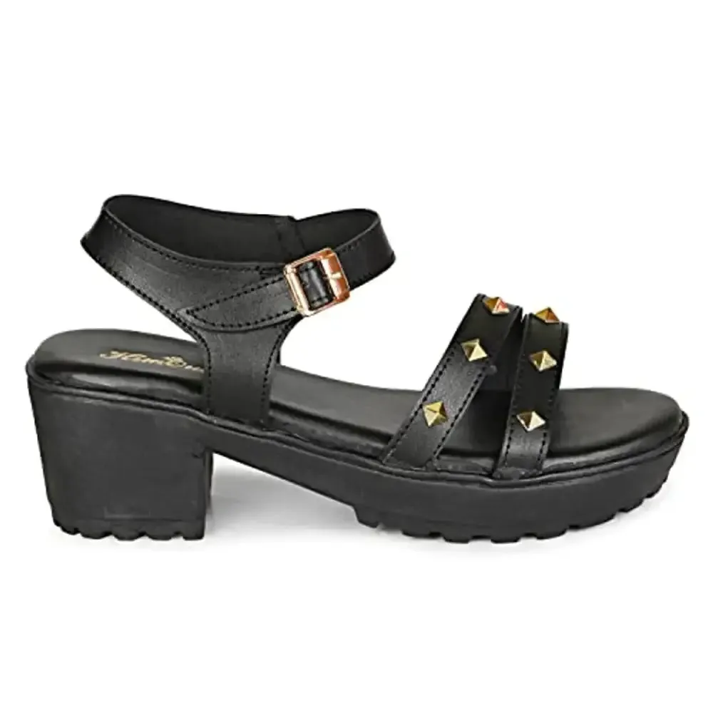 HimQuen Women's Fashion Comfortable and Stylish Wedge Slip on Black