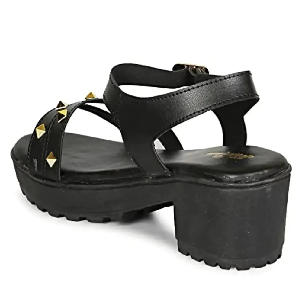HimQuen Women's Fashion Comfortable and Stylish Wedge Slip on Black