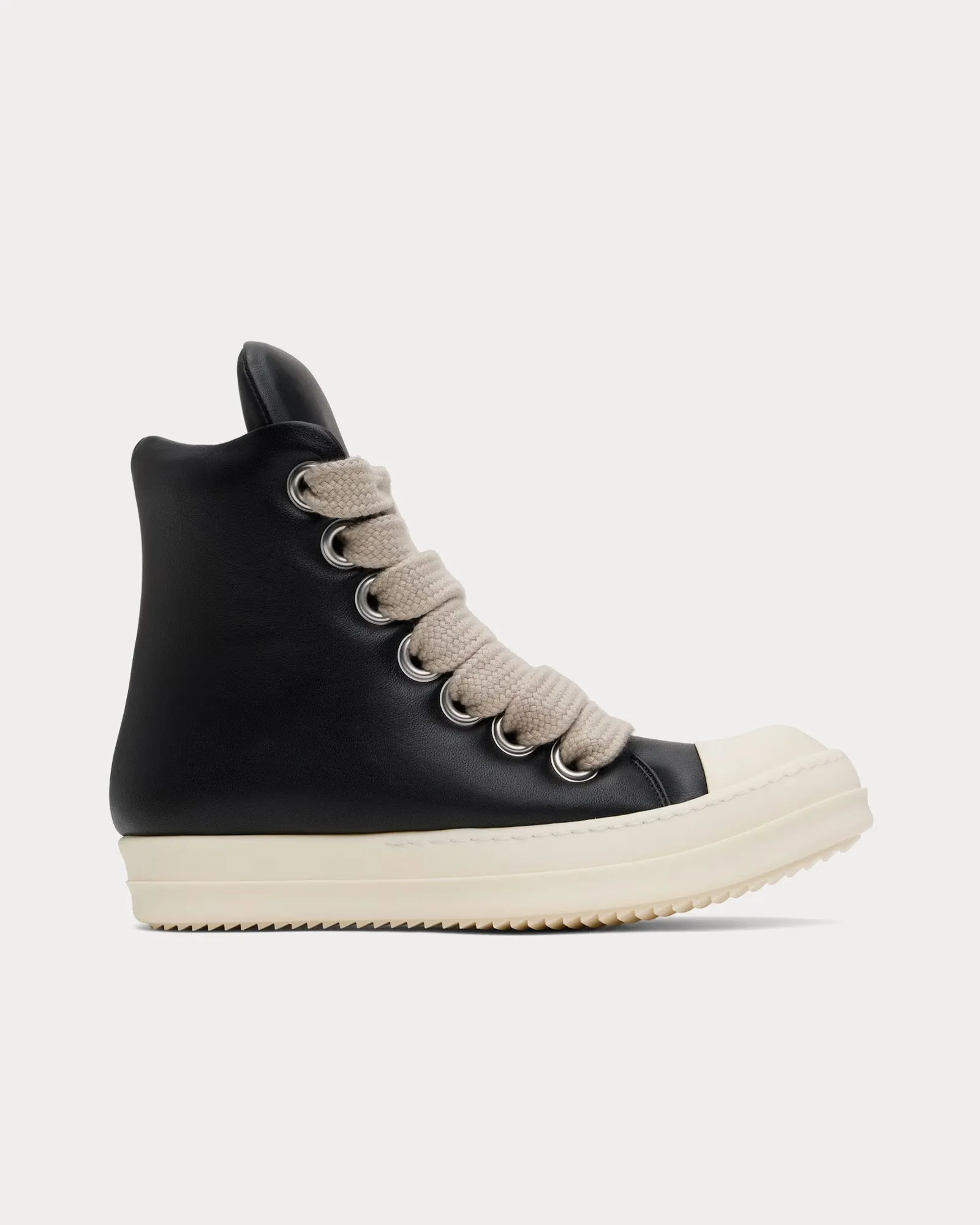 Hollywood Jumbolace Leather Black / Black / Milk High Top Sneakers