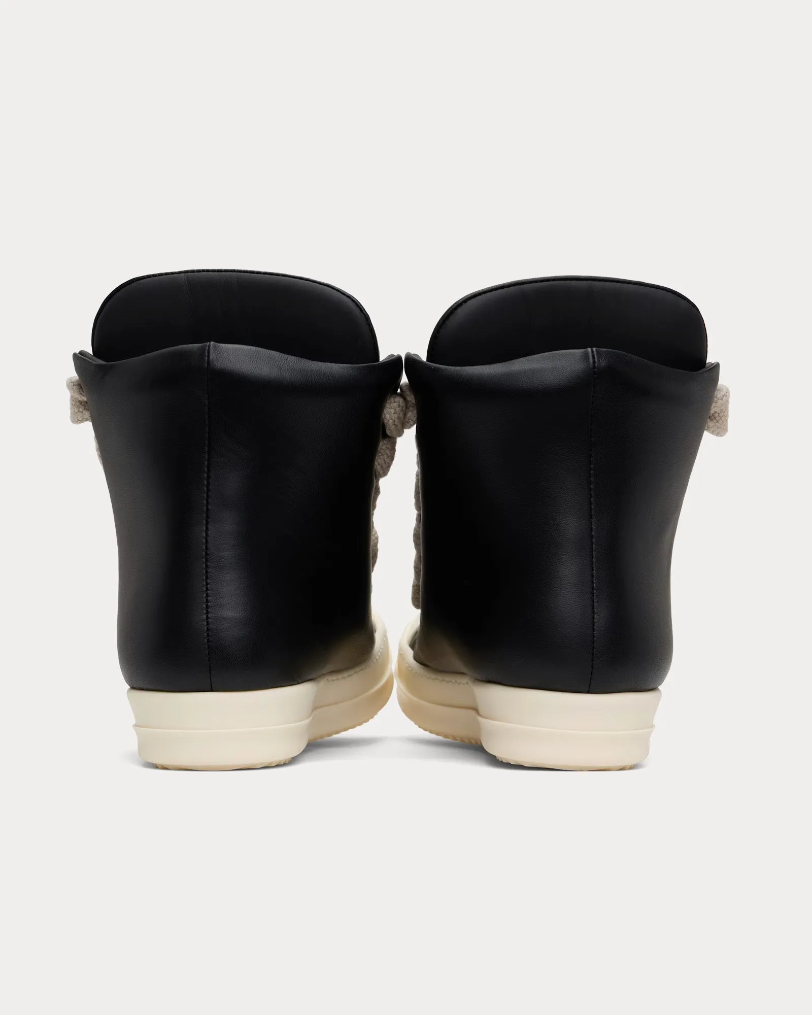 Hollywood Jumbolace Leather Black / Black / Milk High Top Sneakers