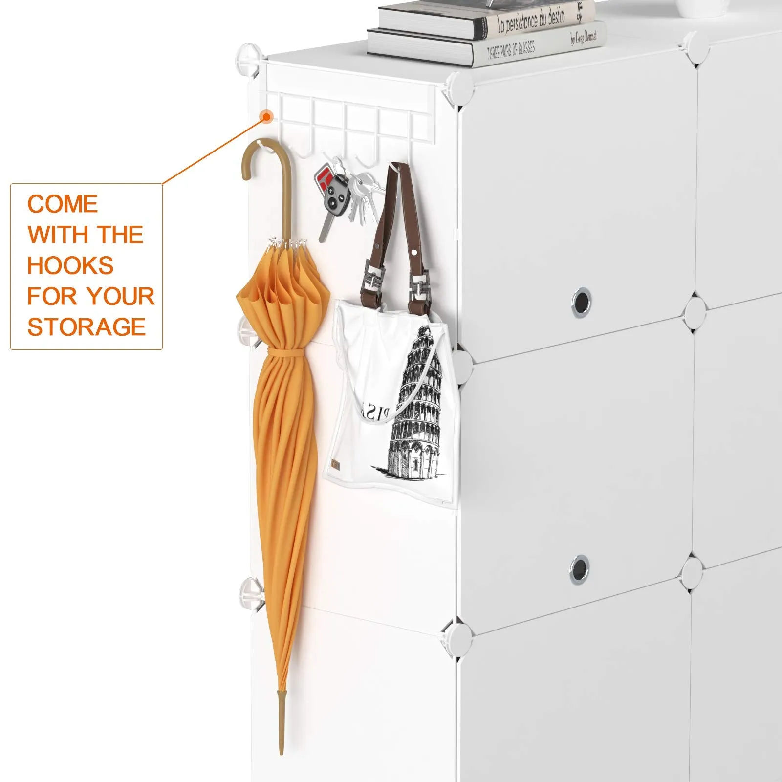 HOMIDEC Shoe Rack, 8 Tier Shoe Storage Cabinet 32 Pair Plastic Shoe Shelves Organizer for Closet Hallway Bedroom Entryway
