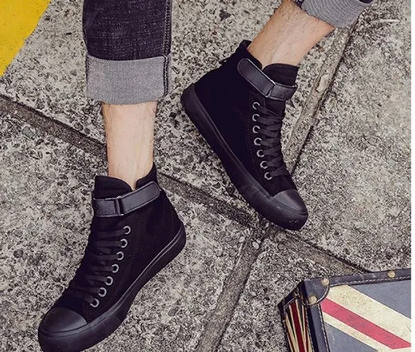 Hudson™ high top wit canvas heren hoge sneakers