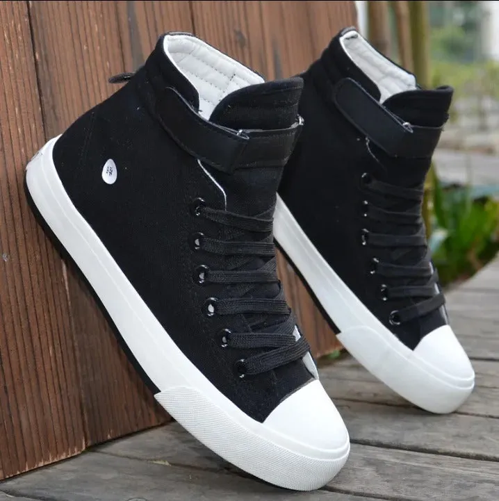 Hudson™ high top wit canvas heren hoge sneakers