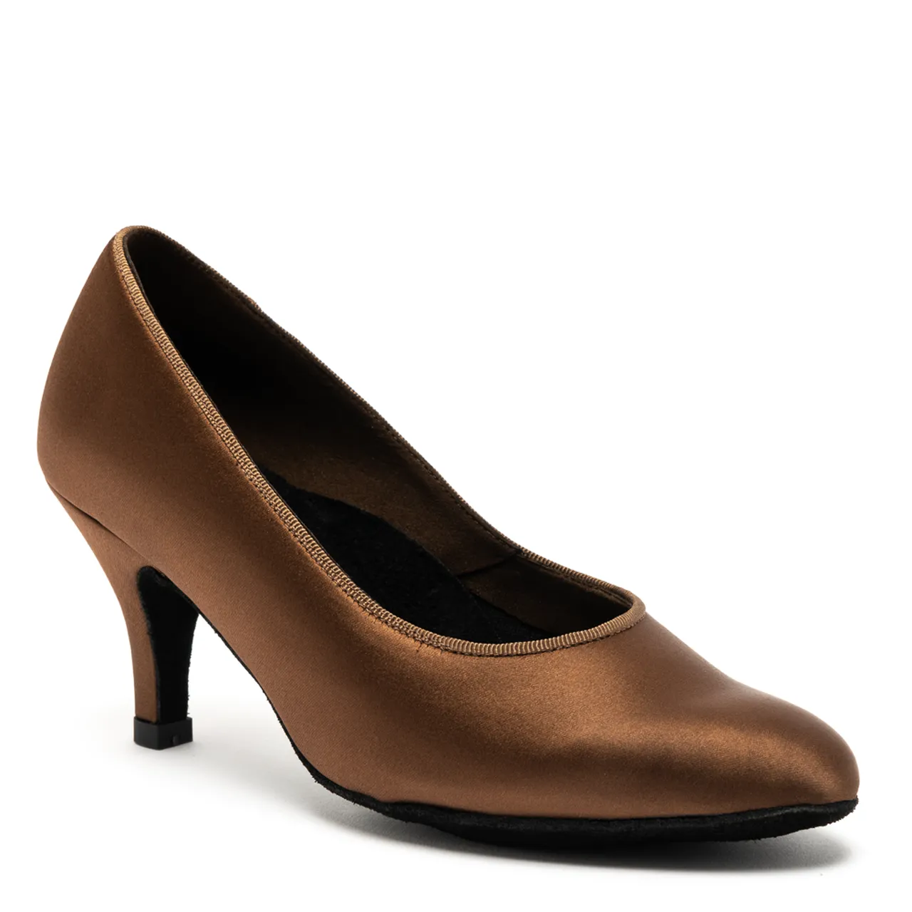 International Dance Shoes IDS ICS RoundToe Ladies Cocoa Satin Standard Ballroom Shoe