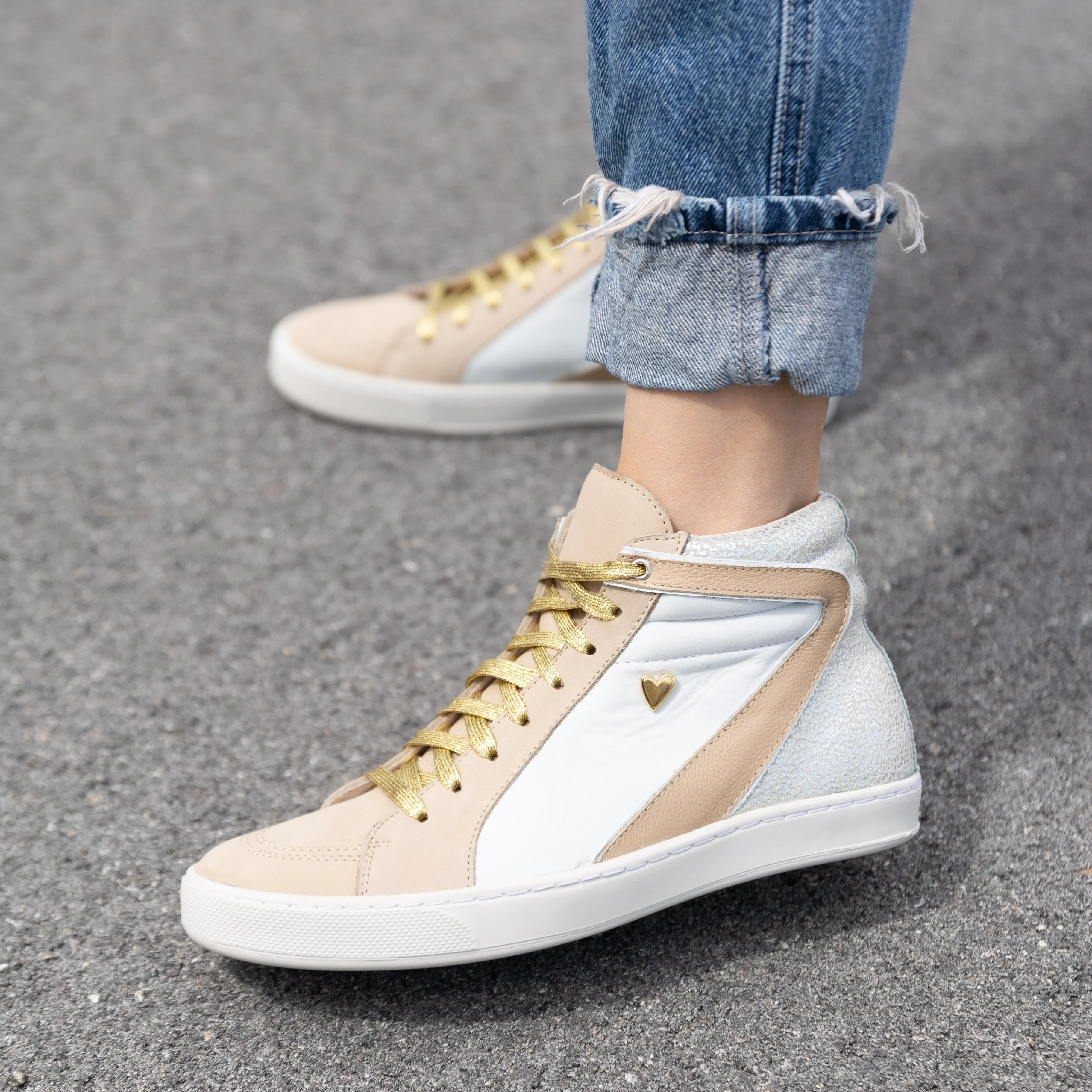 Joie High Top Sneakers - Beige